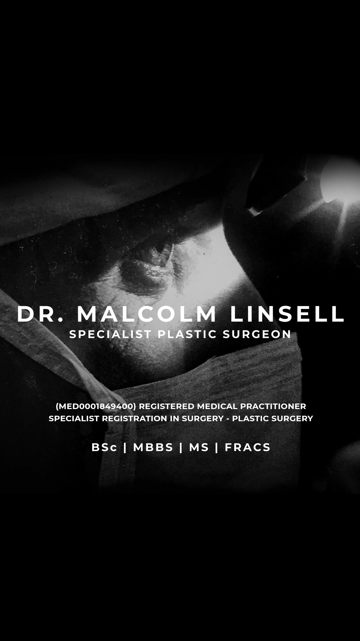 Malcolm linsell mob homepage with message